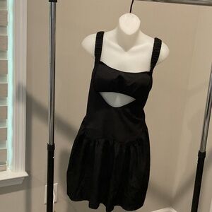 Dri fit Black Cutout Dress